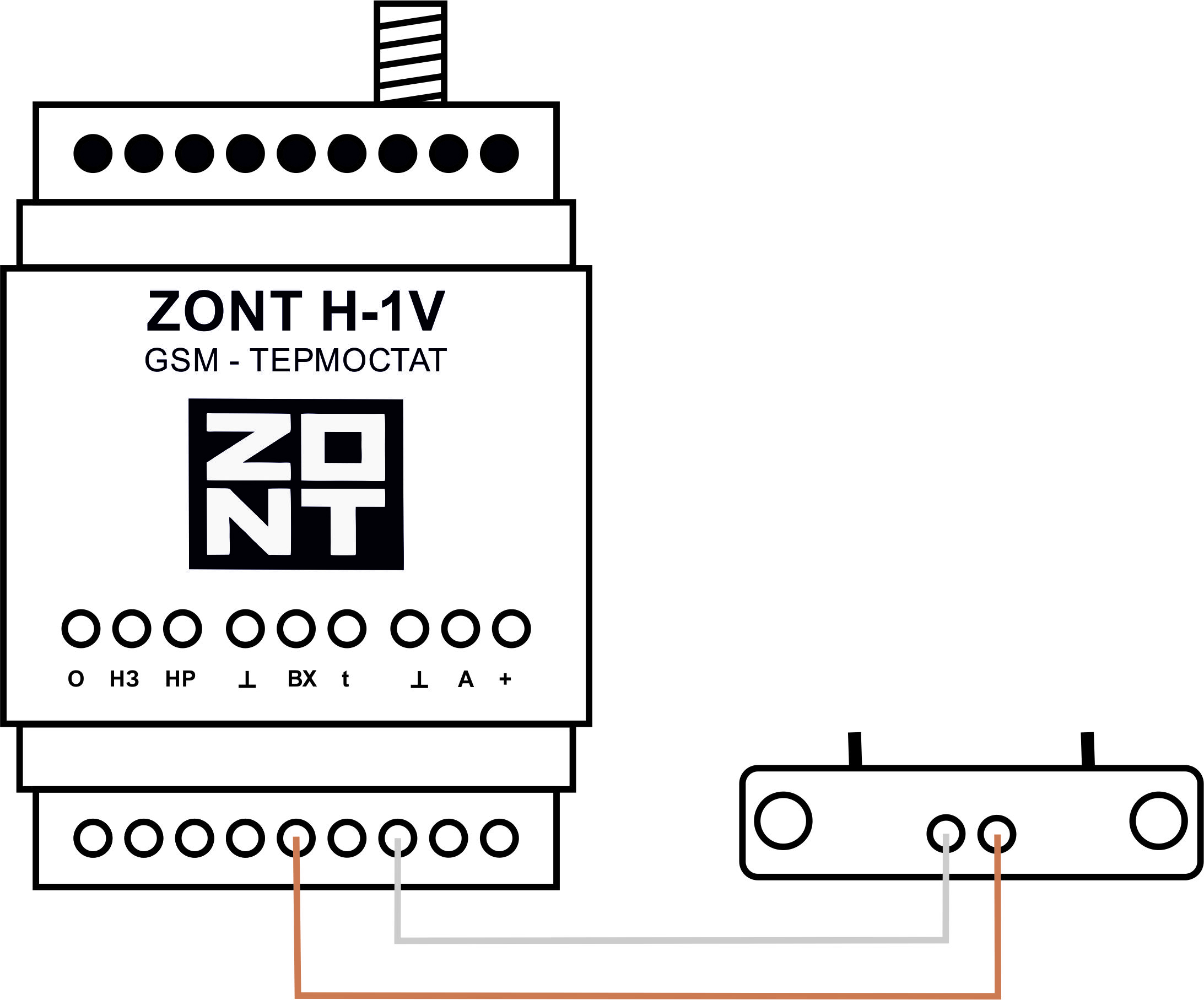Baxi zont connect. Схема подключения Zont h-1v. Схема подключения Zont h2000+ датчика дыма. Схема подключения датчиков температуры Zont. Zont 1000 схема подключения.