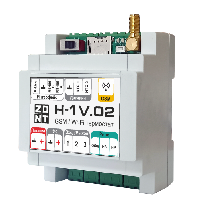Zont H-1V.02 GSM/Wi-Fi термостат для управления отоплением