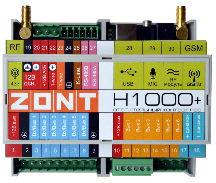 ZONT H1000+ универсальный контроллер отопления